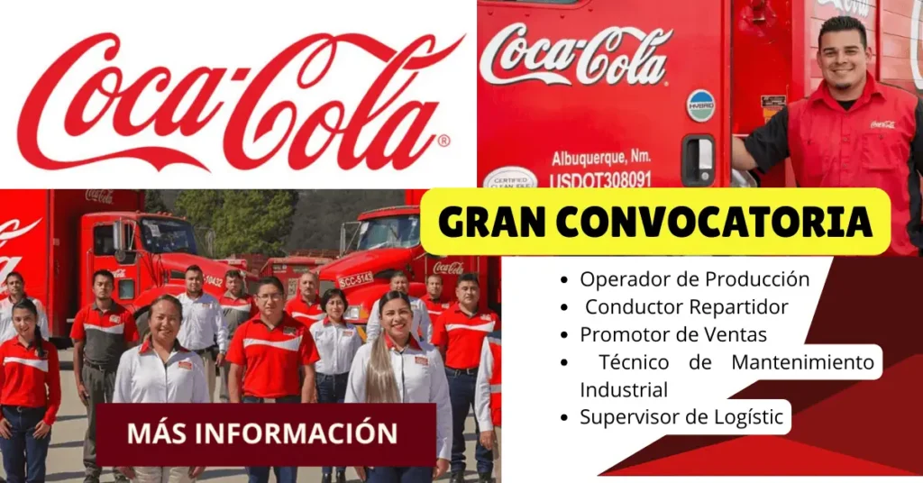 🥤 BOLSA DE EMPLEOS EN COCA COLA