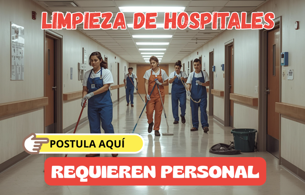 Limpieza de Hospitales | Requieren Personal 🧼🏥