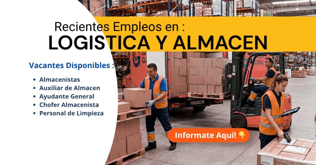 Recientes Empleos en Logística y Almacén