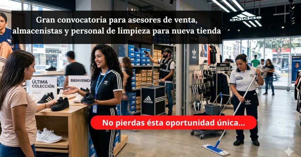 OPORTUNIDAD DE EMPLEO EN ADIDAS