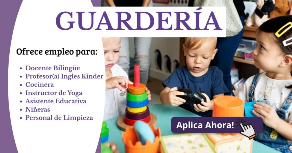 ENCUENTRA EMPLEO EN GUARDERÍAS